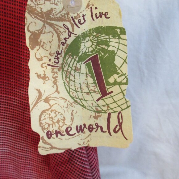 ONE WORLD NEW WITH TAGS~RED/WHITE/BLUE & LACE~ SIZE MEDIUM - Picture 5 of 9